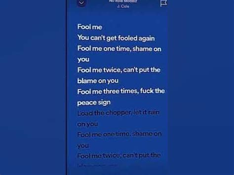 fool me once j cole lyrics|[LYRICS] No Role Modelz Lyrics By J. Cole .